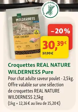 Maxi Zoo Wilderness pure croquettes real nature offre