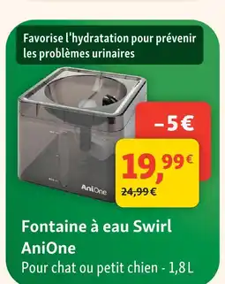 Maxi Zoo Anione fontaine à eau swirl offre