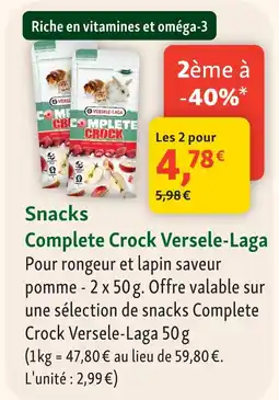 Maxi Zoo Versele-laga snacks complete crock offre