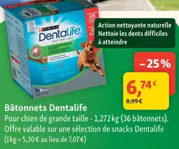 Maxi Zoo Purina bâtonnets dentalife offre