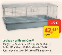 Maxi Zoo Anione lot bac + grille offre