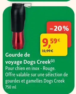 Maxi Zoo Dogs creek gourde de voyage offre