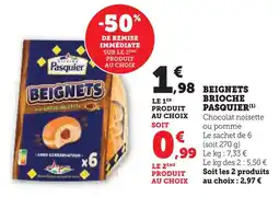Super U Pasquier beignets brioche offre