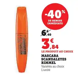 Super U Rimmel mascara scandaleyes offre