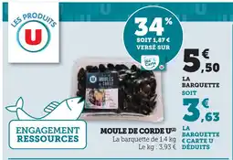 Super U U moule de corde offre