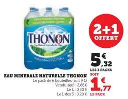 Super U Thonon eau minérale naturelle offre