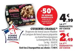 Super U Charal cuisinés offre