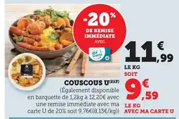 Super U U couscous offre
