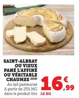 Super U Saint-albray pané l'affiné offre