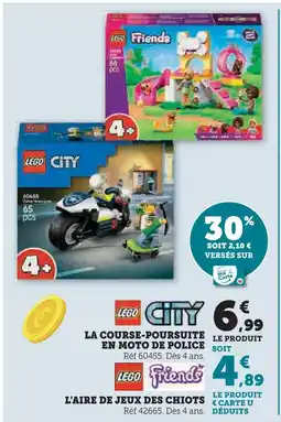 Super U Lego la course-poursuite en moto de police offre