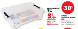 Super U Boîte dessous de lit 25l offre