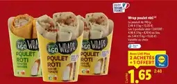 Lidl Select&go wrap poulet rôti offre