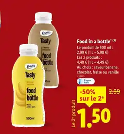 Lidl Envia food in a bottle offre