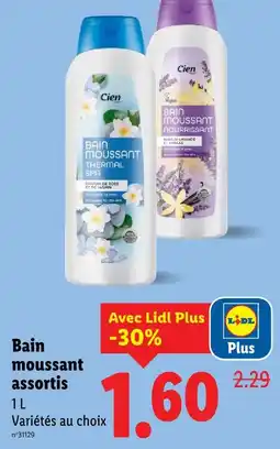 Lidl Cien bain moussant assortis offre