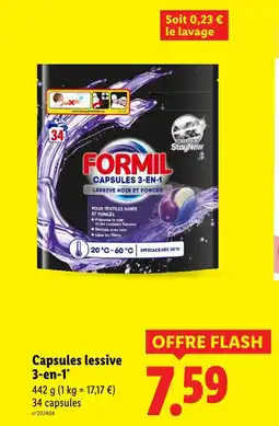 Lidl Formil capsules 3-en-1 offre
