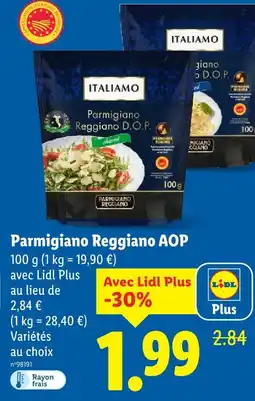 Lidl Italiamo parmigiano reggiano aop offre