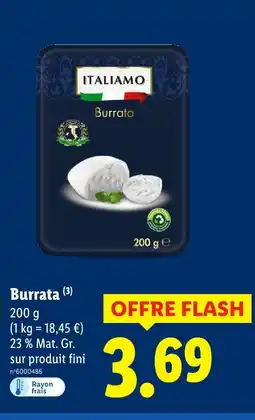 Lidl Italiamo burrata offre