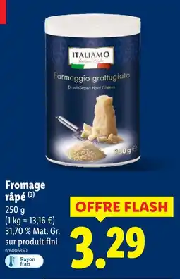 Lidl Italiamo fromage râpé offre