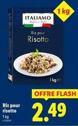 Lidl Italiamo riz pour risotto offre