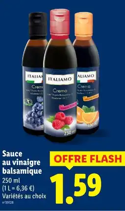 Lidl Italiamo crema au vinaigre balsamique offre