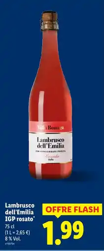 Lidl Rosato lambrusco dell'emilia igp offre