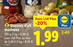 Lidl Italiamo gousses d'ail marinées offre