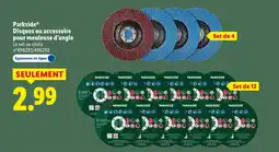 Lidl Parkside disques ou accessoires pour meuleuse d’angle - set de 4 offre