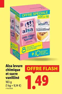 Lidl Asla levure chimique et sucre vanilliné offre