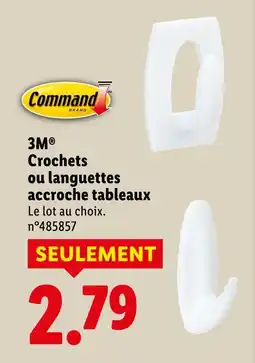 Lidl Command crochets accrochage tableaux offre