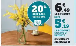 U Express U bouquet mimosa offre