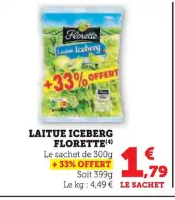 U Express Florette laitue iceberg offre