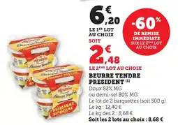 U Express Pré beurre tendre doux 82% mg offre