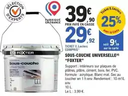 E.Leclerc Brico Foxter - sous-couche universelle offre
