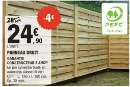 E.Leclerc Brico Dim - panneau droit offre