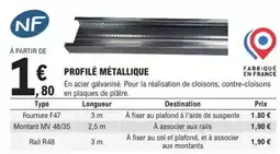 E.Leclerc Brico Destination - profilé métatique offre