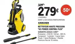 E.Leclerc Brico Kärcher - nettoyeur haute pression k5 power control flex garant légale 2 ans offre
