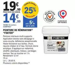 E.Leclerc Brico Foxter - peinture de rénovation offre