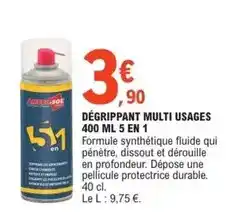E.Leclerc Brico Durable - dégrippant multi usages 400 ml 5 en 1 offre