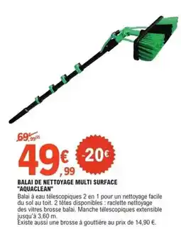 E.Leclerc Brico Facile - balai de nettoyage multi surface aquaclean offre