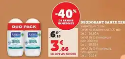 Hyper U Sanex - deodorant zero offre