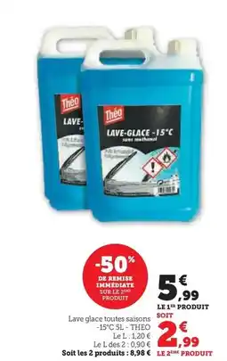 Hyper U Théo - lave glace toutes salsons offre