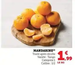 Hyper U Mandarine offre