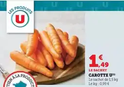 Hyper U U - carotte offre