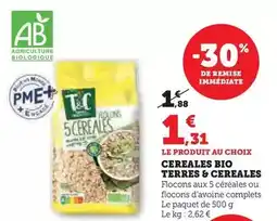 Super U Terres & cereales - cereales bio offre