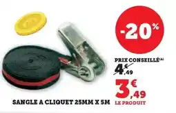 Hyper U Sangle a cliquet offre