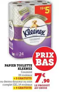 Super U Kleenex - papier toilette offre