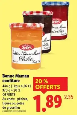 Lidl Bonne maman - bonne maman confiture offre