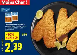 Lidl 5 petits poissons msc offre