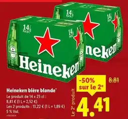 Lidl Heineken - bière blonde offre