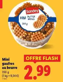 Lidl Sondey - mini gaufres au beurre offre